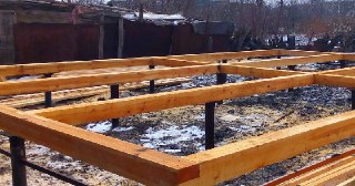 Пол на винтовых сваях Луховицы цена от 15295 руб.